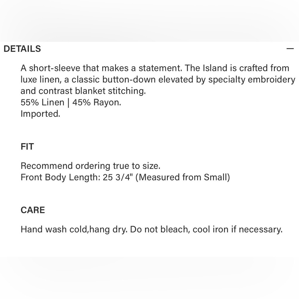 Rails Island White Luxe Linen Blend Button-Up Shi… - image 2